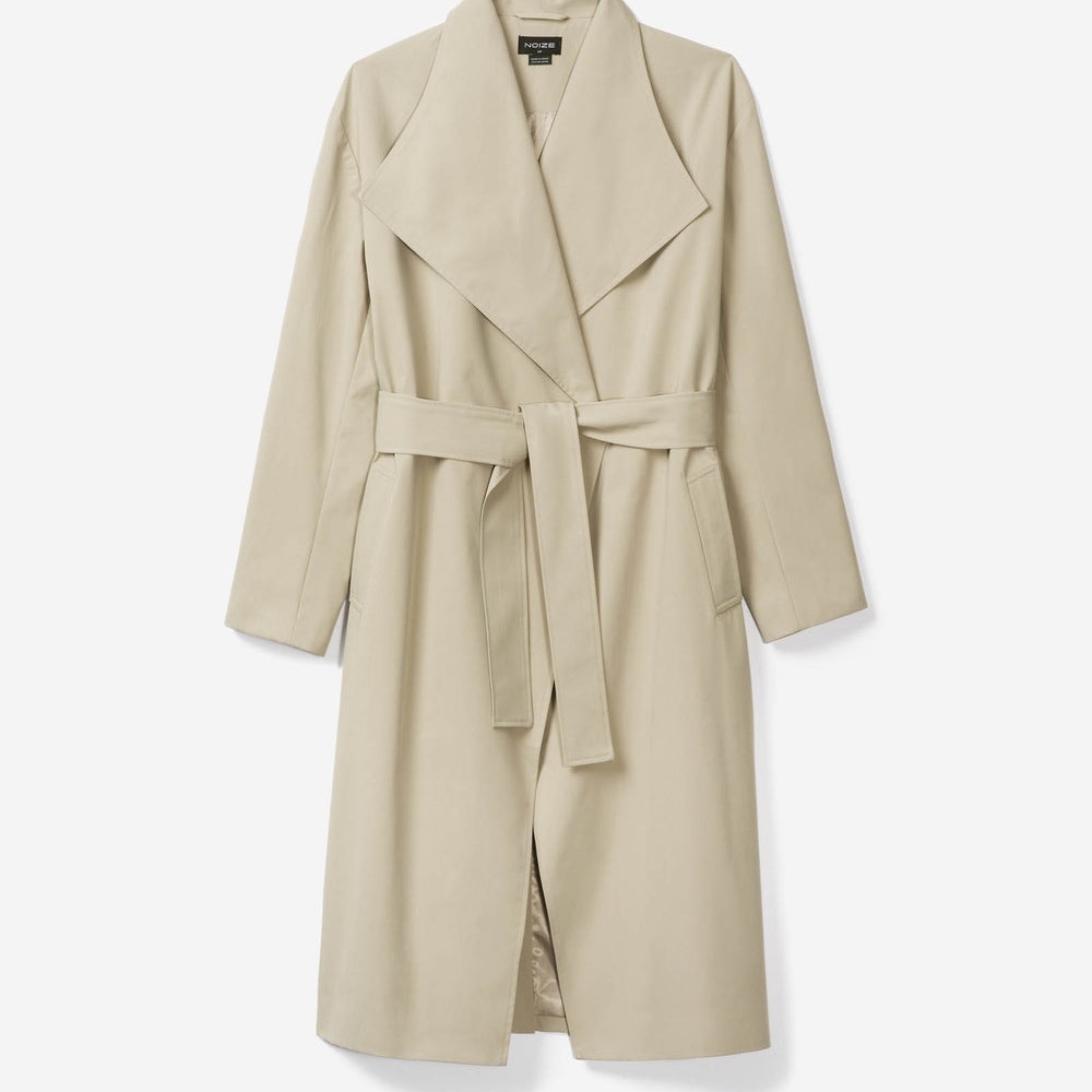 Noize Elegant Tan Trench‎ Coat